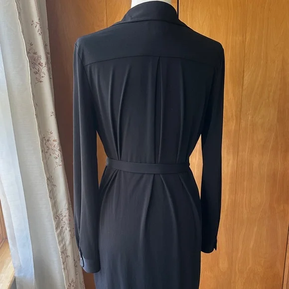 Calvin Klein: Black Button-Up Dress (EUC) - Picture 12 of 15